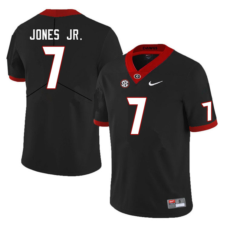 Georgia Bulldogs Men's Marvin Jones Jr. #7 Black 2022 Stitched College UGA Football Jersey 23JK011SJ